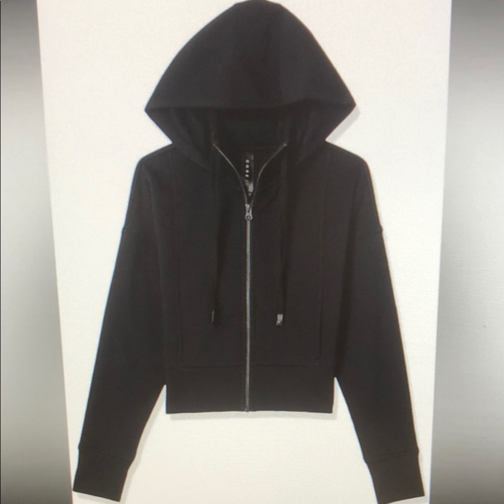NWT Core 10 Women's Super Soft Fleece Cropped Length Zip-Up Hoodie Sweatshirt